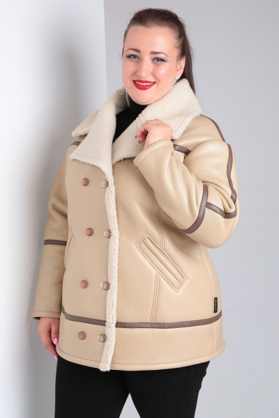 Дубленка Celentano 2052.1 бежевый - фото 12