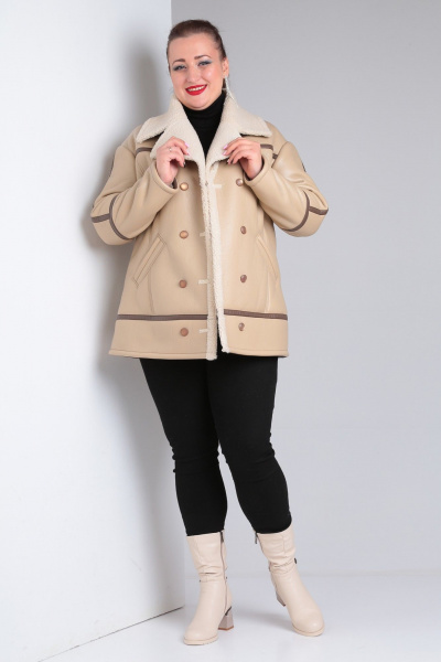 Дубленка Celentano 2052.1 бежевый - фото 11