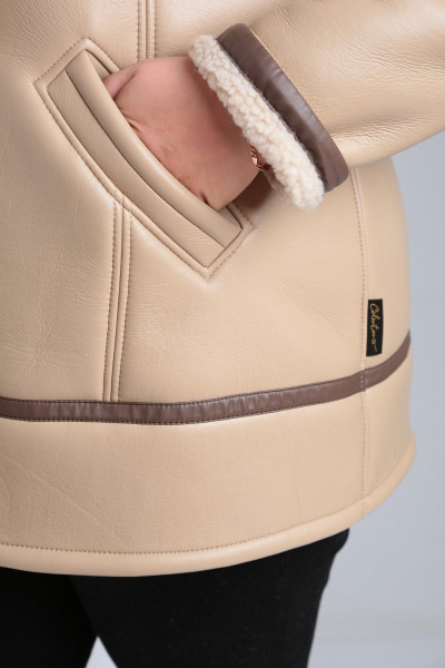 Дубленка Celentano 2052.1 бежевый - фото 6