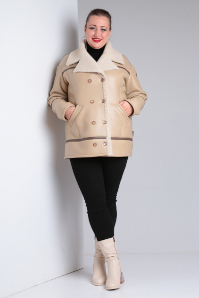 Дубленка Celentano 2052.1 бежевый - фото 4