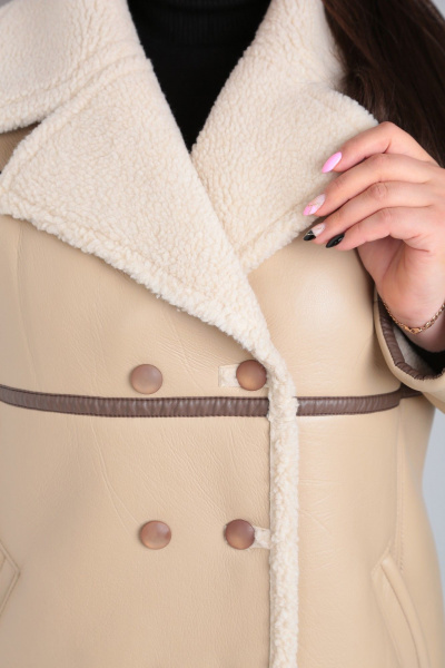 Дубленка Celentano 2053.1 бежевый - фото 12