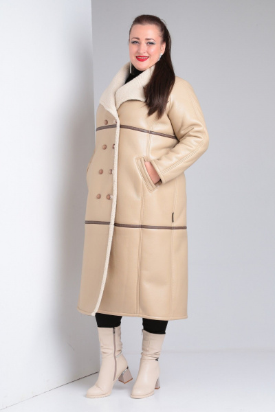 Дубленка Celentano 2053.1 бежевый - фото 10