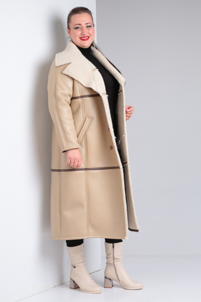 Дубленка Celentano 2053.1 бежевый - фото 8