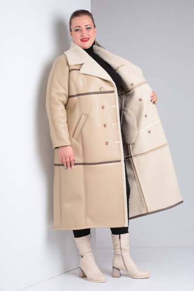 Дубленка Celentano 2053.1 бежевый - фото 7