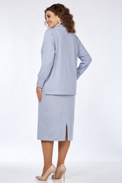 Блуза и юбка комплект из трикотажа с воротником хомутом Matini 1.1745 - фото 12