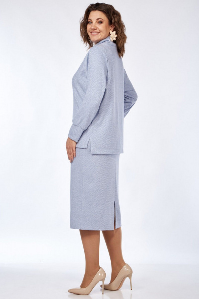 Блуза и юбка комплект из трикотажа с воротником хомутом Matini 1.1745 - фото 11