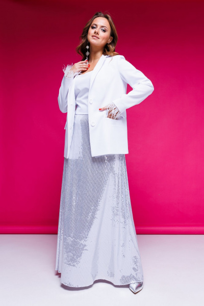 Жакет AURA otd 1085 белый - фото 16