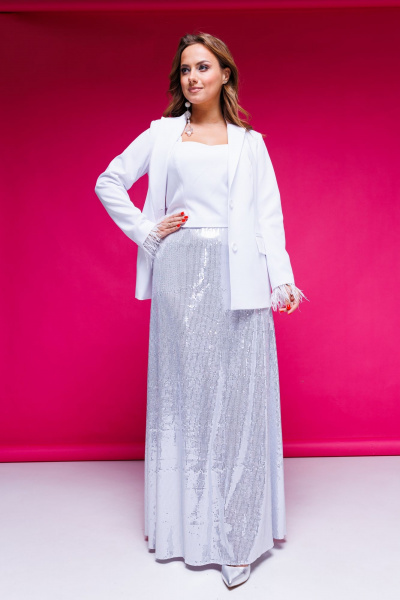 Жакет AURA otd 1085 белый - фото 15