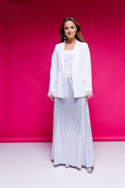 Жакет AURA otd 1085 белый - фото 12