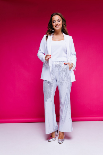 Жакет AURA otd 1085 белый - фото 9