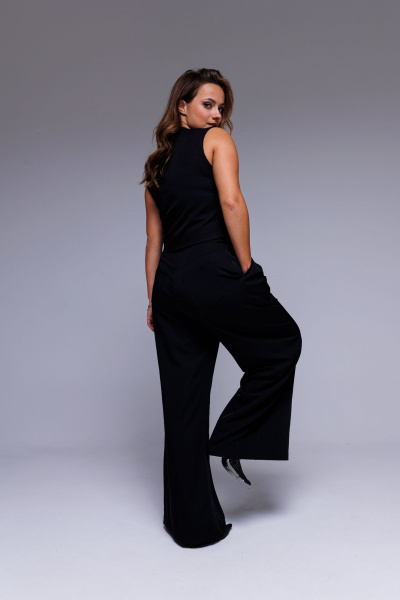 Жилет классический черный нарядный Круглогодичный AURA otd 2132 черный - фото 6