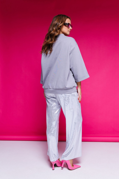 Брюки AURA otd 4116 серебро - фото 16