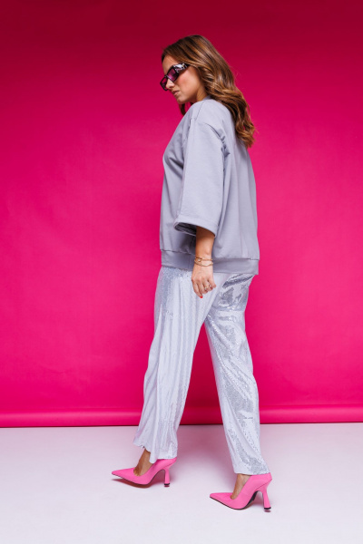 Футболка AURA otd 2126 серый - фото 9