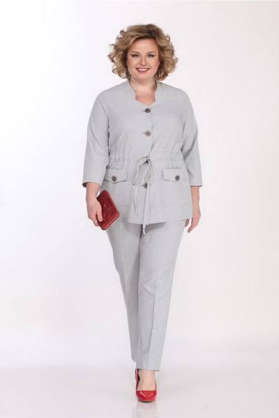 Брюки, жакет Djerza 2002 серый - фото 1