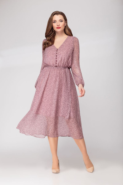 Платье Арита-Denissa 1294 розовый - фото 1