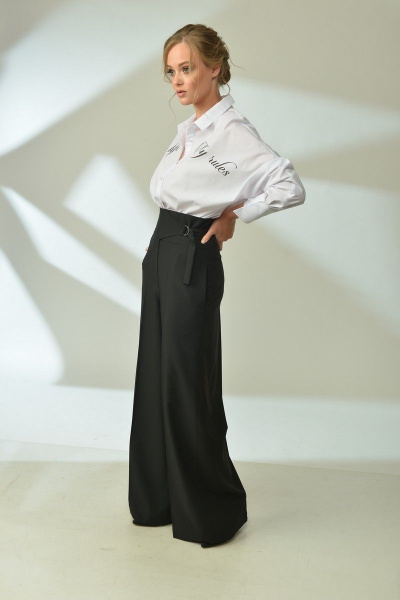 Палаццо брюки с расширенными низом из текстиля MAX 2-033 - фото 2