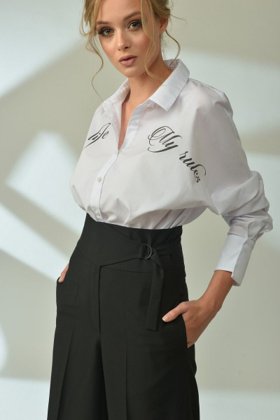 Палаццо брюки с расширенными низом из текстиля MAX 2-033 - фото 3