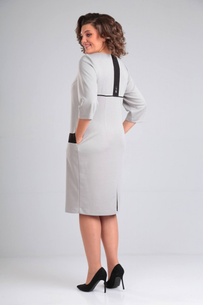 Деловое и повседневное платье с вытачками и декоративными элементами Rishelie 934 - фото 2