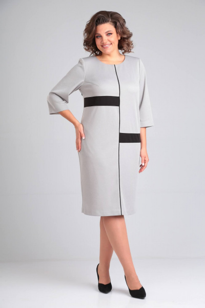 Деловое и повседневное платье с вытачками и декоративными элементами Rishelie 934 - фото 1