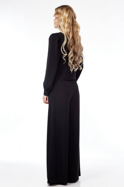 Блуза, брюки Ольга Стиль Л-214 черный - фото 2