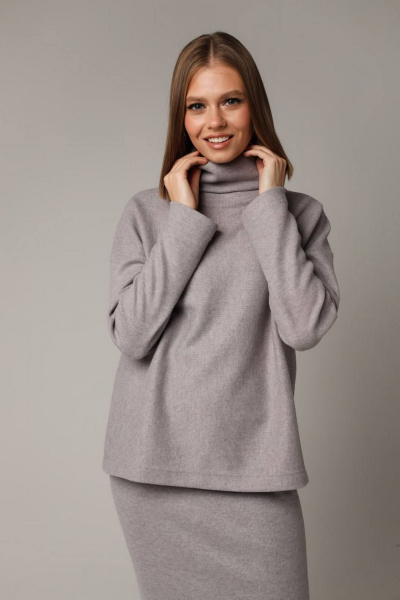 Демисезонный трикотажный комплект из джемпера и юбки PUR PUR 11-226/2 - фото 3