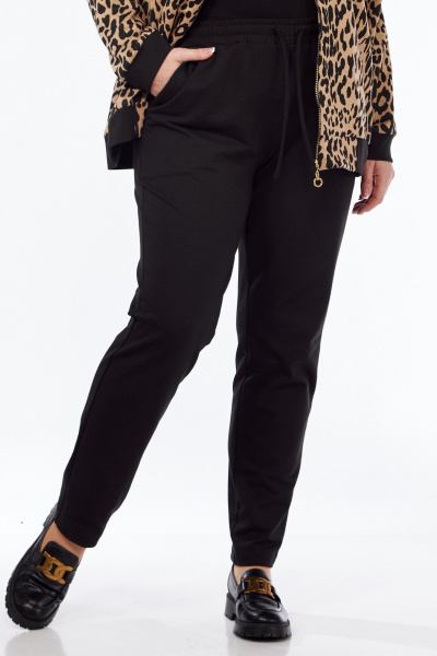 Демисезонные спортивные брюки из трикотажа на резинке и с карманами Элль-стиль 2257 - фото 2