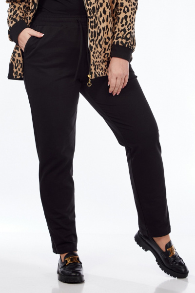 Демисезонные спортивные брюки из трикотажа на резинке и с карманами Элль-стиль 2257 - фото 1