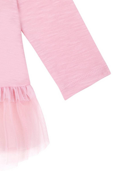 Демисезонный розовый джемпер с принтами и юбкой Bell Bimbo 200008 св.розовый - фото 3