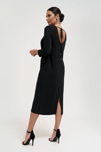 Платье свободного силуэта миди с вырезом и разрезом FOXY FOX 1543 - фото 1