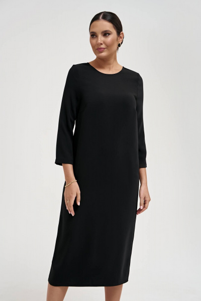 Платье свободного силуэта миди с вырезом и разрезом FOXY FOX 1543 - фото 3