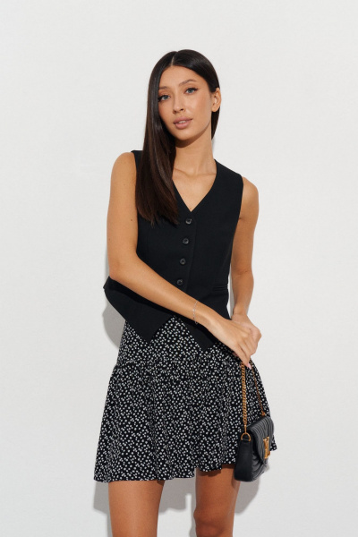 Юбка полуприлегающего силуэта в цветочный принт ANNETE A497 - фото 4