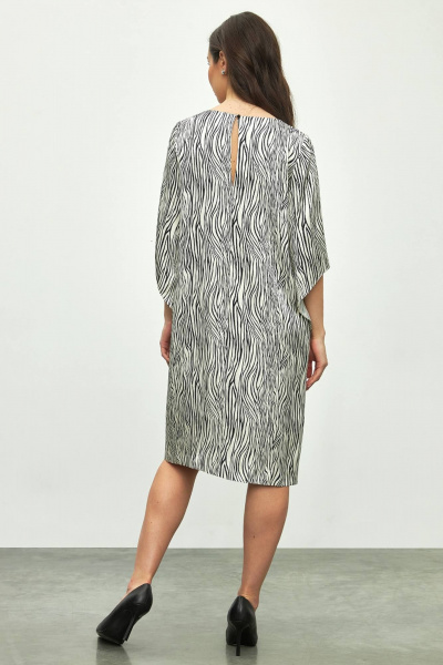 Платье коктейльное из вискозы с ярким принтом и рукавами-фонариками Femme & Devur 80251 1.32F(170) - фото 3