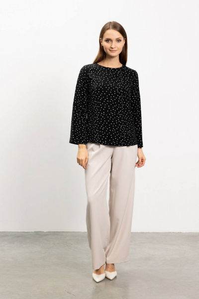 Блуза на каждый день из вискозы с принтом и рукавом 7/8 Femme & Devur 70648 2.34F(170) - фото 2