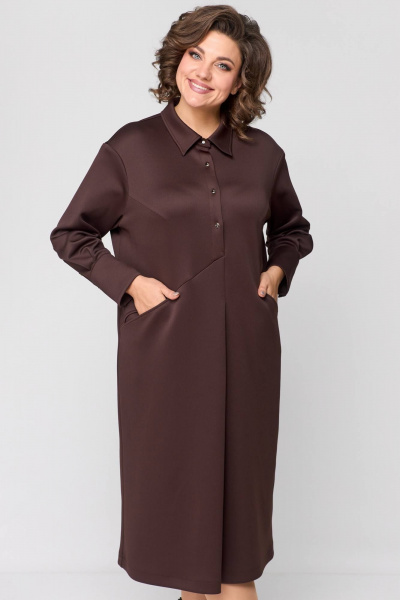 Платье Runella 1598 шоколад - фото 1