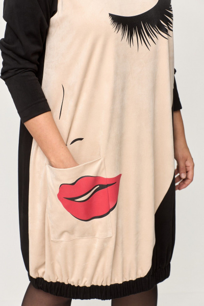 Платье ANASTASIA MAK 1133 чёрный - фото 7