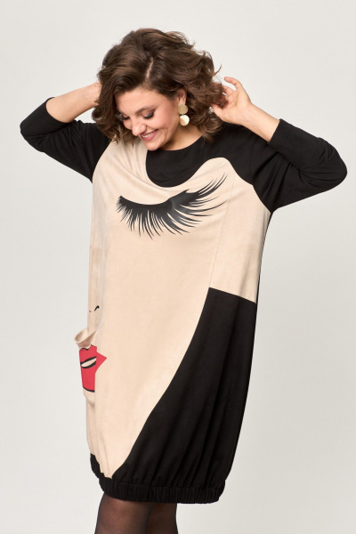 Платье ANASTASIA MAK 1133 чёрный - фото 3