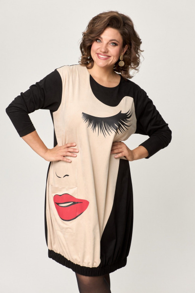 Платье ANASTASIA MAK 1133 чёрный - фото 2