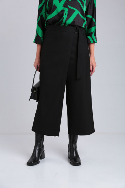 Кюлоты на запах с пряжкой, стиль на каждый день ALEZA 2008 - фото 3