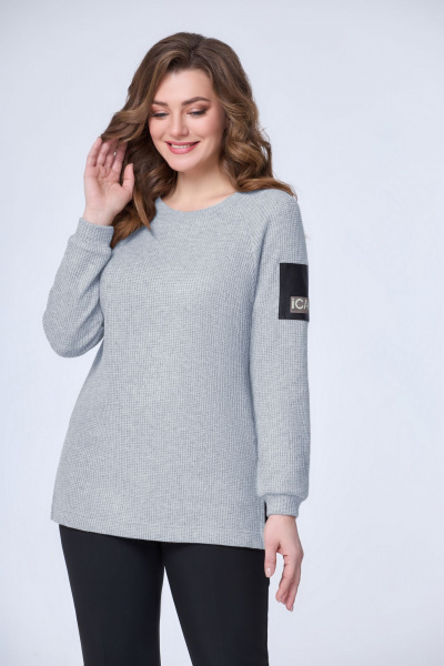 Джемпер DaLi 8001 серо-голубая - фото 1