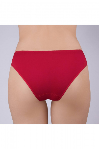 Трусы из эластичного трикотажного хлопка Verally 1040-3 красный - фото 2