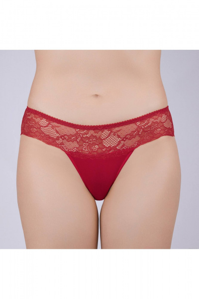 Трусы из эластичного трикотажного хлопка Verally 1040-3 красный - фото 1