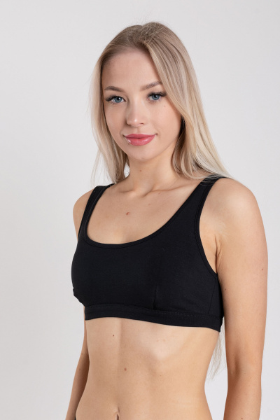 Трапециевидное платье из текстильной ткани SERGE 1023/30 black001 - фото 1