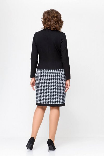 Платье Swallow 699 черный/гусиная_лапка - фото 10