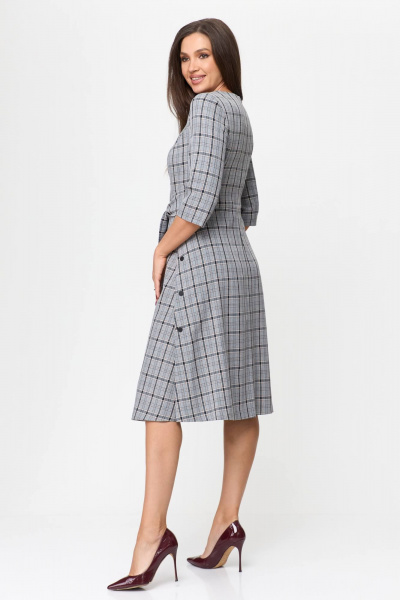 Платье Karina deLux M-1196 клетка_мультиколор - фото 5