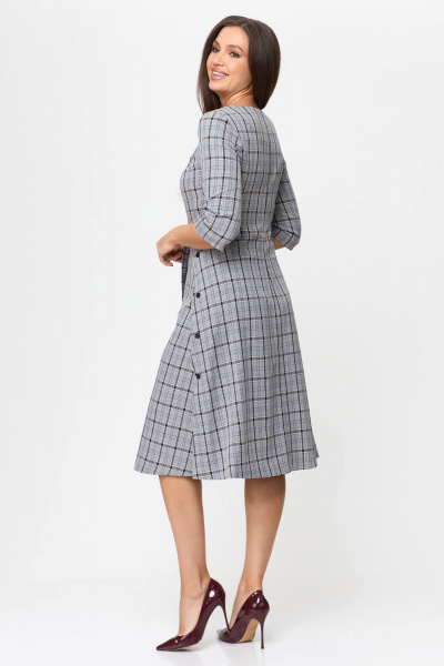 Платье Karina deLux M-1196 клетка_мультиколор - фото 4