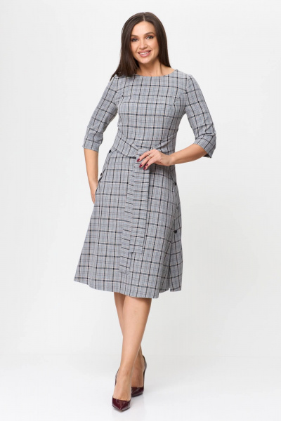 Платье Karina deLux M-1196 клетка_мультиколор - фото 3