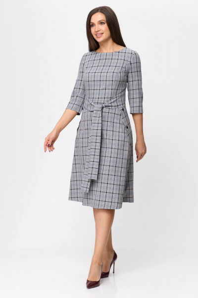 Платье Karina deLux M-1196 клетка_мультиколор - фото 2