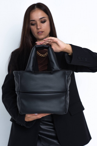 Классическая сумка из экокожи с минималистичным дизайном MT.Style Molly2 black - фото 4