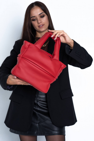 Стильная сумка-клатч из экокожи с яркими акцентами MT.Style Molly2 red - фото 8