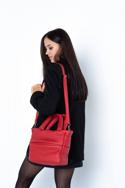 Стильная сумка-клатч из экокожи с яркими акцентами MT.Style Molly2 red - фото 5